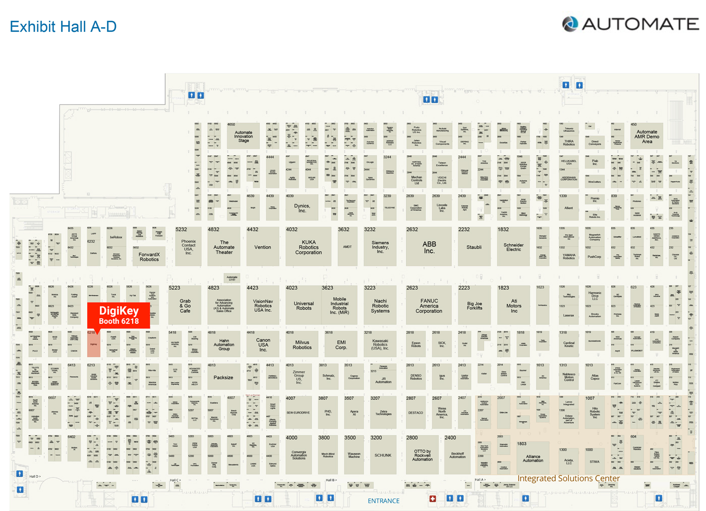 Karte des Messegeländes