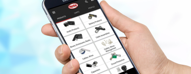 Website zur mobilen App von DigiKey