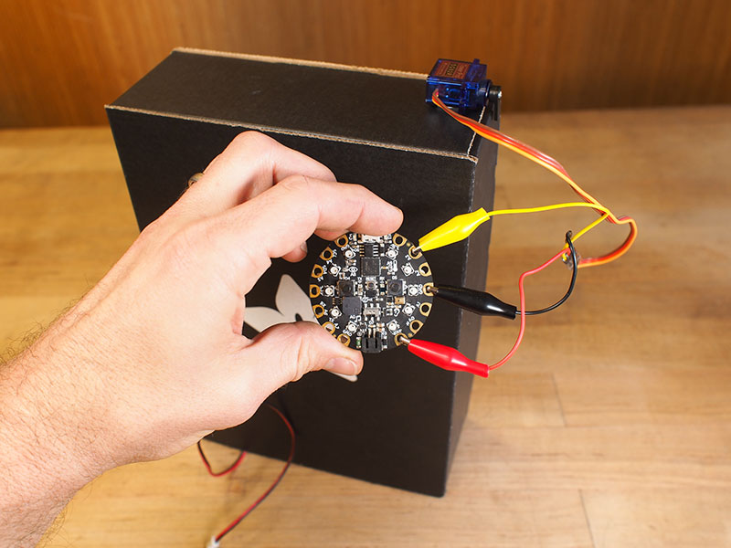 place the "dial" over the chosen spot