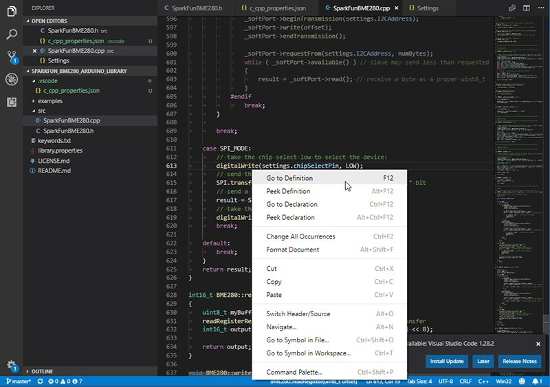 Right-click on it and say “Go to Definition”