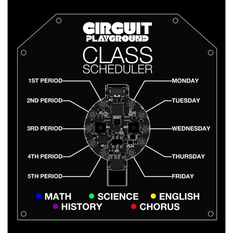 Circuit Playground Class Scheduler