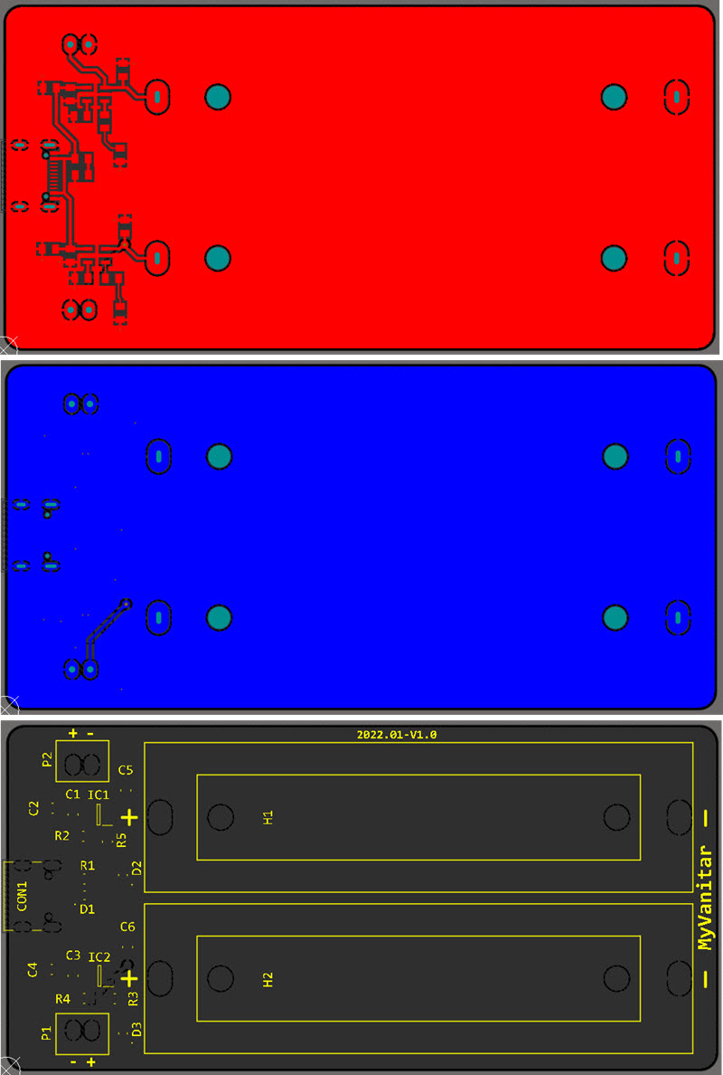 Fig3 Double Lithium Ion Polymer USB Type C Charger